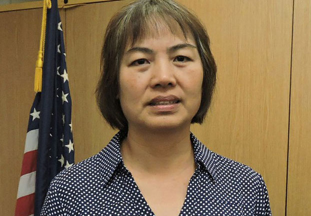 Zhu Xiaoyan, sister of jailed democracy activist Zhu Yufu, is shown in an undated photo.
