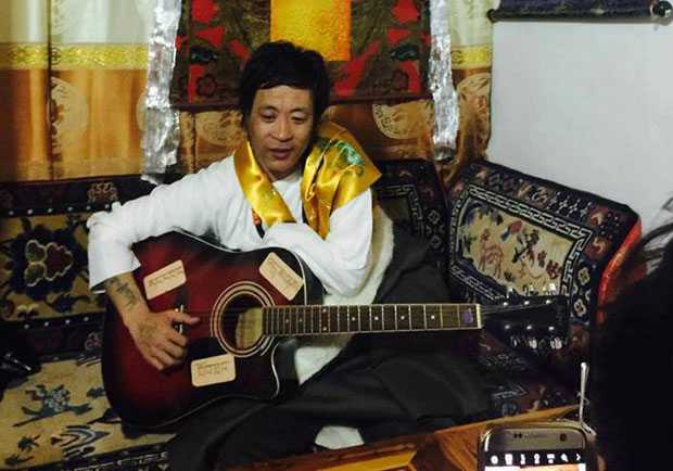 Tibetan singer Amchok Phuljung is shown in an undated photo.