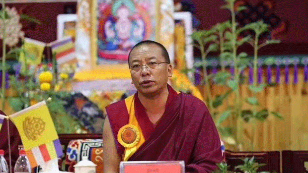 Geshe Jampel Lobshe is shown in an undated photo.